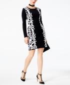 I.n.c. Jacquard Sweater Dress, Created For Macy's