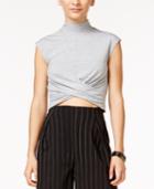 In Awe Of You By Awesomeness Tv Juniors' Twist-front Crop Top