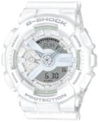 G-shock Women's Analog-digital Whiteout White Bracelet Watch 49x46mm Gmas110cm7a1
