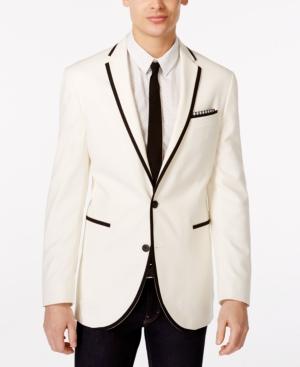 Kenneth Cole New York Slim-fit Black Trimmed Dinner Jacket