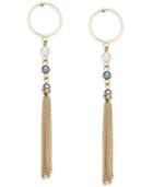 Inc International Concepts Gold-tone Pave Bead Imitation Pearl Drop Earrings, Only At Macy's