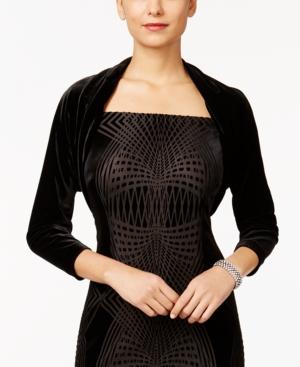 Tahari Asl Velvet Bolero Jacket