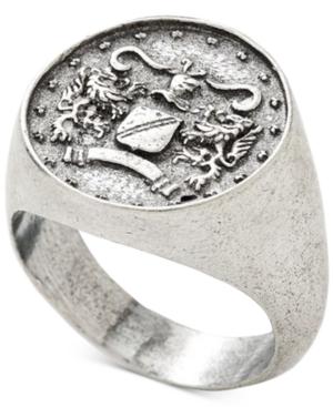 Degs & Sal Men's Ancient-look Italian Lire Coin Ring In Sterling Silver