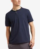 Kenneth Cole Reaction Men's Knit Band-collar T-shirt