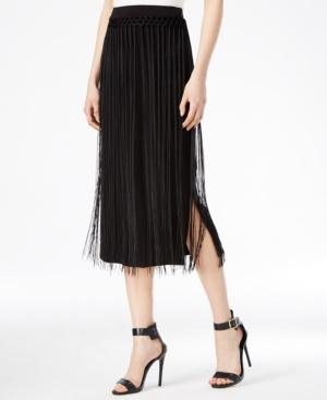 Kensie Fringe Midi Skirt