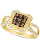 Le Vian Chocolatier Diamond Cluster Ring (1/2 Ct. T.w.) In 14k Gold
