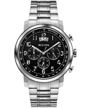 Bulova Men's Chronograph Precisionist Stainless Steel Bracelet Watch 42mm 96b202
