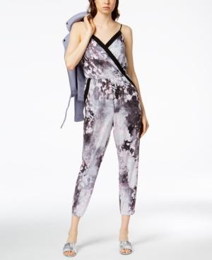 Bar Iii Printed Cropped Jumpsuit, Created For Macy's