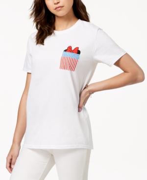 Hybrid Juniors' Minnie Mouse Pocket T-shirt