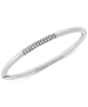 Vince Camuto Silver-tone Pave Bangle Bracelet