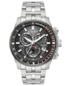 Citizen Eco-drive Men's Perpetual Chronograph Silver-tone Stainless Steel Bracelet Watch 43mm
