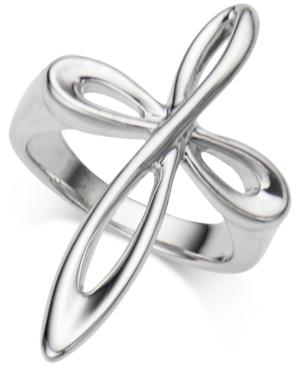Nambe Infinity Cross Ring In Sterling Silver
