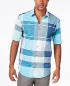 Alfani Men's Plaid Short-sleeve Shirt, Classic Fit