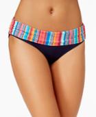 Anne Cole Triangle Striped Foldover Bikini Bottoms Women's Swimsuit