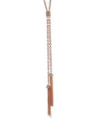 2028 Rose Gold-tone Tassel Lariat Necklace, A Macy's Exclusive Style