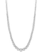 Effy Diamond Graduated Bezel 16 Collar Necklace (1-1/2 Ct. T.w.) In 14k White Gold