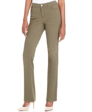 Charter Club Petite Straight-leg Twill Pants, Only At Macy's