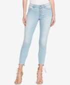 Jessica Simpson Juniors' Kiss Me Shadow-patch Stair-step Skinny Jeans