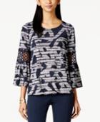 Alfani Crochet-trim Bubble Top, Only At Macy's