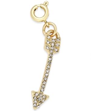Inc International Concepts Gold-tone Crystal Arrow Charm, Only At Macy's