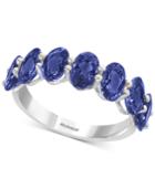 Effy Sapphire Band In (4 Ct. T.w.) In 14k White Gold