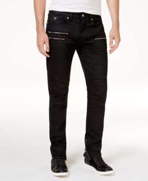 Guess Men's Slim-fit Zip Moto Jeans