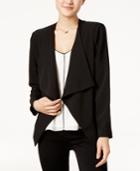 Lily Black Juniors' Open-front Blazer, Only At Macy's