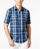 Alfani Black Men's Montoro Plaid Short-sleeve Shirt, Only At Macy's