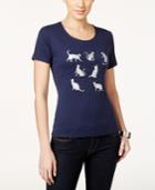 Karen Scott Petite Purrfect Day T-shirt, Only At Macy's