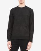 Calvin Klein Jeans Men's Faux-suede Sweatshirt