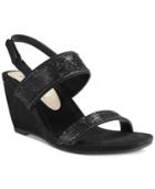 Nina Sigrid Embellished Slingback Wedge Sandals Women's Shoes