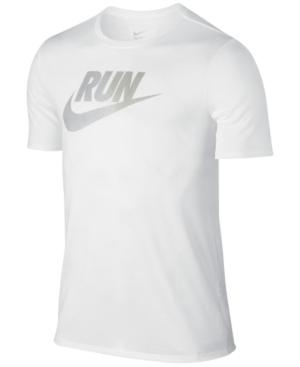 Nike Men's Running Iridescent Logo Dri-fit T-shirt