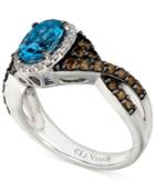Le Vian Blue Topaz (1 Ct. T.w.) And Diamond (5/8 Ct. T.w.) Ring In 14k White Gold