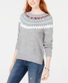 American Rag Juniors' Printed Sweater, Created For Macy's