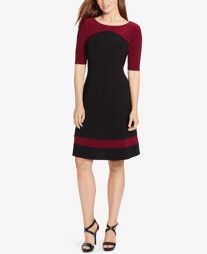 American Living Mave Colorblocked A-line Dress