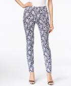Alfani Printed Pull-on Skinny Pants, Only At Macy's
