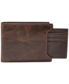 Fossil Derrick 2 In1 Bifold Leather Wallet