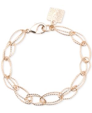 Anne Klein Gold-tone Large Double-link Bracelet