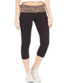 Material Girl Active Juniors' Cropped Foldover Leggings, Only At Macy's