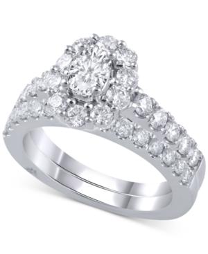 Marchesa Diamond Halo Bridal Set (2 Ct. T.w.) In 18k White Gold