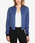 1.state Quilted Chambray Bomber Jacket
