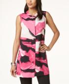Alfani Band-collar Sleeveless Tunic, Created For Macy's