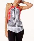 Inc International Concepts Printed Hardware Halter Top, Created For Macy's