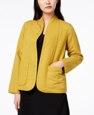 Eileen Fisher Patch-pocket Quilted Open Jacket, Regular & Petite