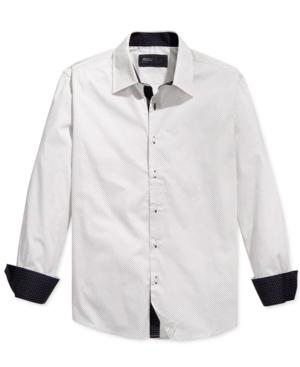 Level 10 Men's Slim-fit Dotted Long-sleeve Shirt