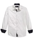 Level 10 Men's Slim-fit Dotted Long-sleeve Shirt