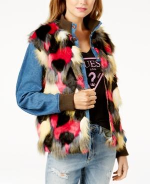 Guess Faux-fur Denim Jacket