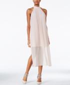 Bcbgeneration Illusion Chiffon Layered Halter Dress
