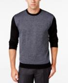 Ryan Seacrest Distinction Men's Colorblocked Houndstooth Sweater, Only At Macy's