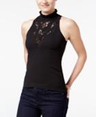 Xoxo Juniors' Lace Mock-turtleneck Blouse